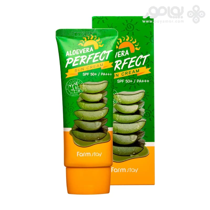 کرم ضد آفتاب فارم استی مدل ALOE VERA PERFECT حاوی SPF50 وزن 70 گرم — تصویر ۲