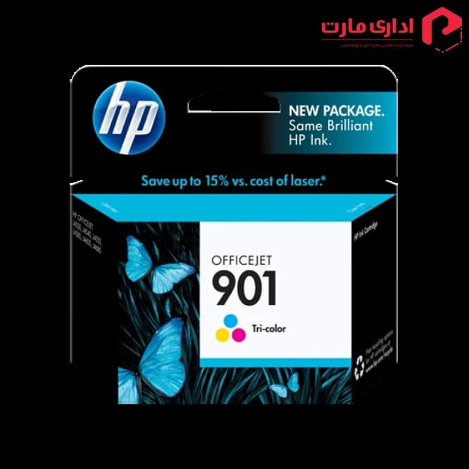 کارتریج جوهرافشان اچ پی 901 رنگی کد CC656AA — تصویر ۲