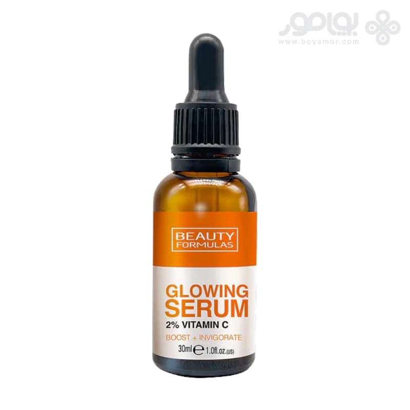 سرم ویتامین C بیوتی فرمولاز مدل GLOWING SERUM حجم 30 میل