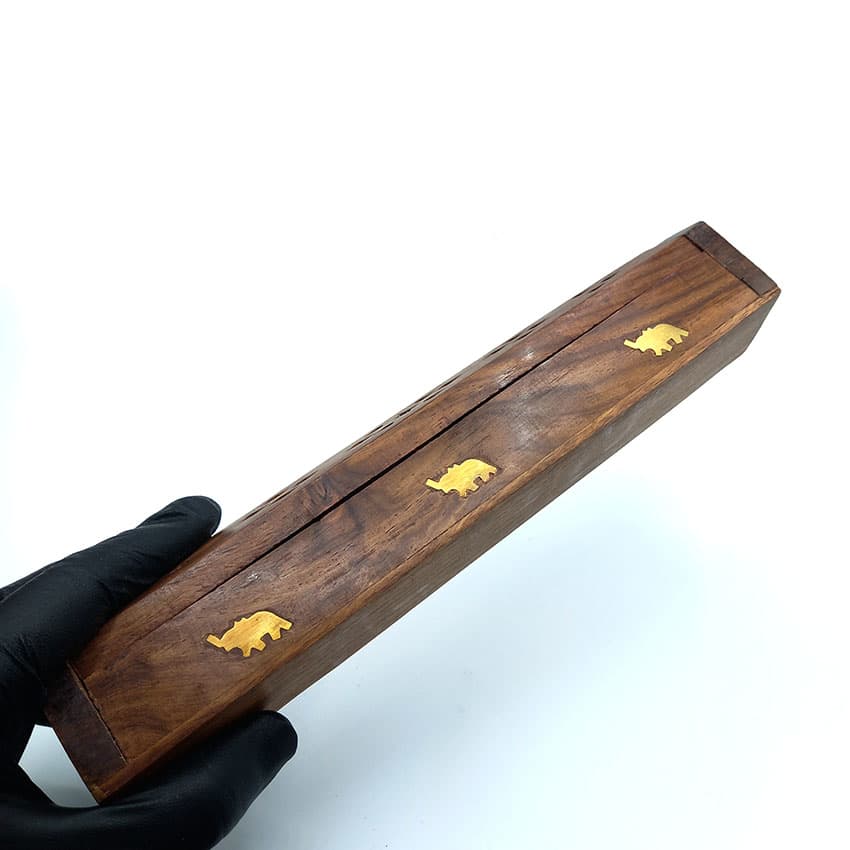 جاعودی چوبی طرح تابوتی طول 26cm کد 512028 — تصویر ۳