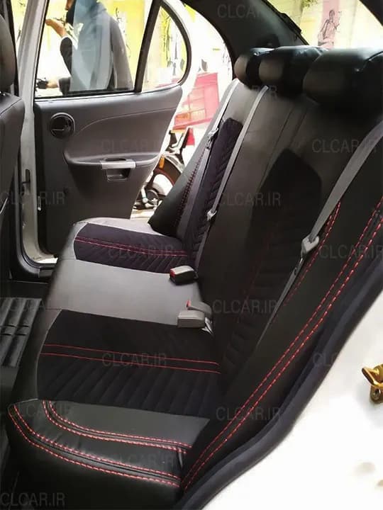 روکش صندلی طرح لایکن وسط مخمل (سفارشی) مناسب پژو 206 کد (P06-NFM) — تصویر ۵