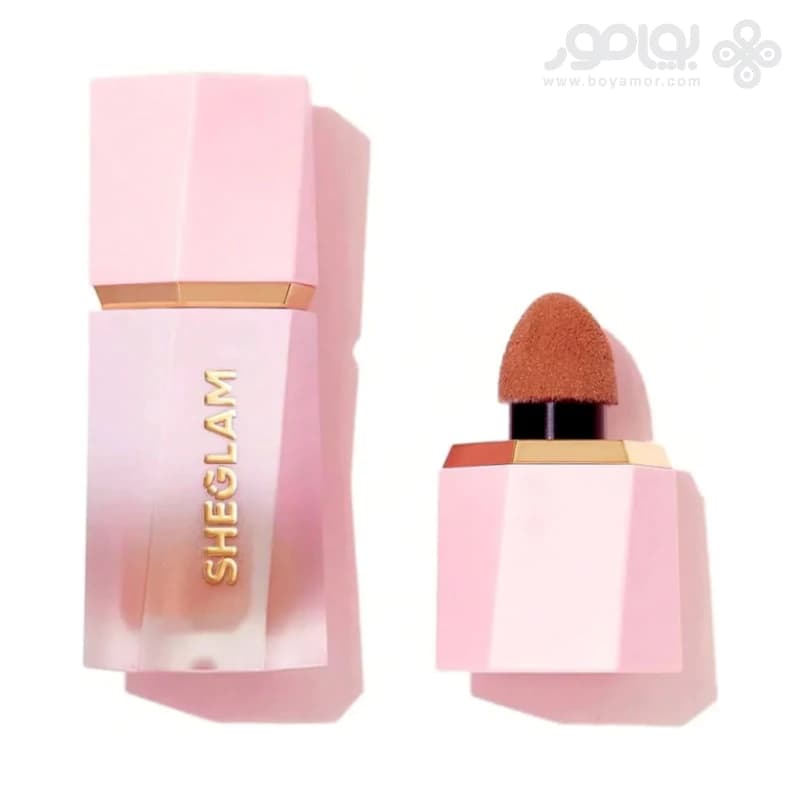 رژگونه مایع مات شیگلم مدل COLOR BLOOM رنگ BIRTHDAY SUIT