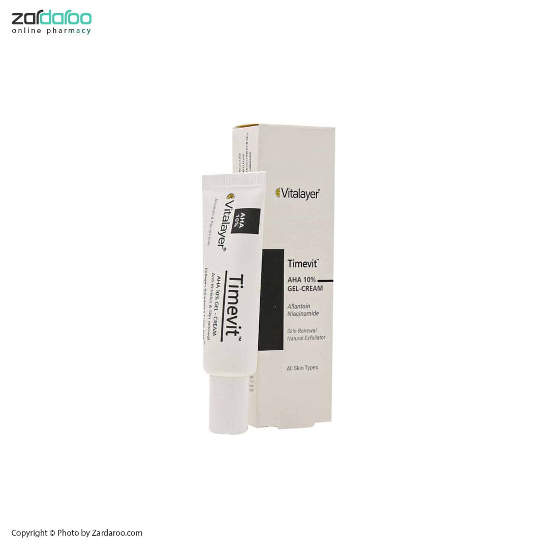 کرم ژل لایه بردار AHA 10% تایم ویت ویتالیر Vitalayer