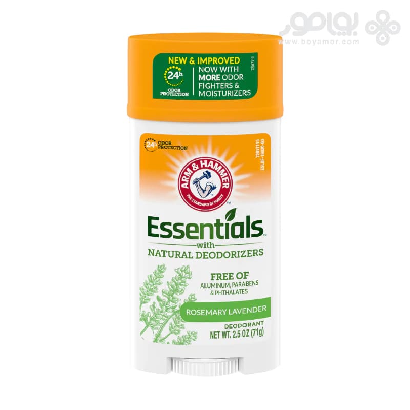 استیک ضد تعریق ژله ای آرم اند همر ESSENTIALS رایحه ROSEMARY LAVENDER