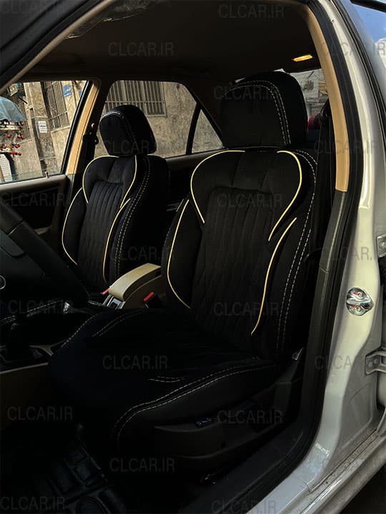 روکش صندلی طرح ویگاتی تمام مخمل (سفارشی) مناسب پژو پارس قدیم کد (PG-VIG)