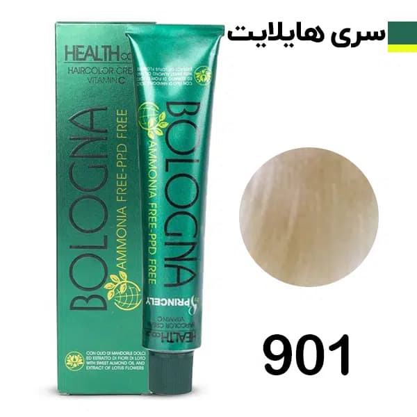 رنگ مو بلونیا بدون امونیاک ۱۰۰ میلی لیتر 901 — تصویر ۳