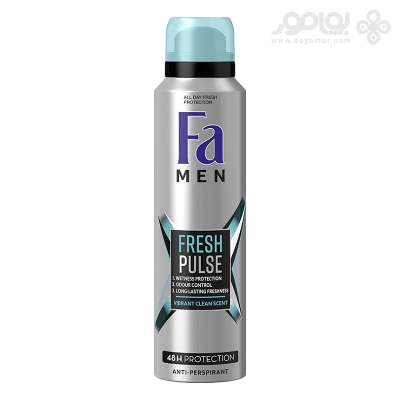 اسپری دئودورانت مردانه فا مدل FRESH PULSE حجم 150 میل
