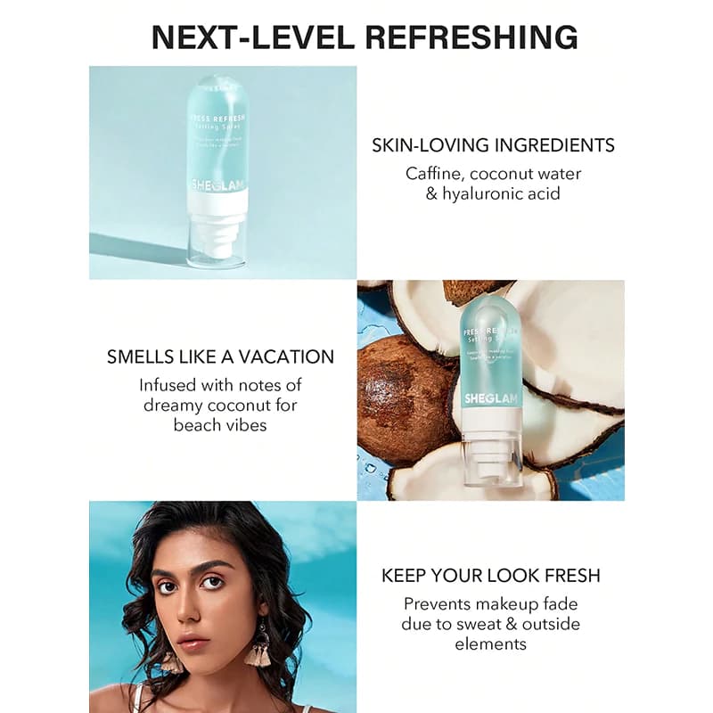 اسپری فیکس آرایش شیگلم مدل PRESS REFRESH حجم 55 میل — تصویر ۶