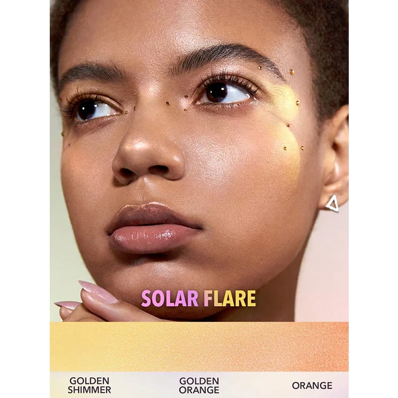 هایلایتر مایع کرومی شیگلم مدل CHROMA GLOW رنگ SOLAR FLARE — تصویر ۳