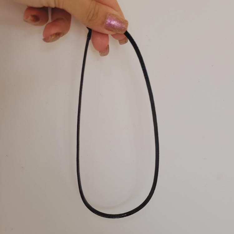 گردنبند چوکر (طوق) گردن مدل ماری مشکی — تصویر ۲