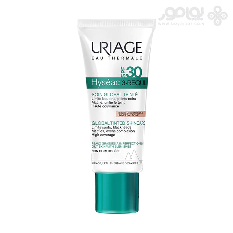 کرم ضد آفتاب ضد جوش رنگی اوریاژ هیسه اک مدل 3REGUL SPF30
