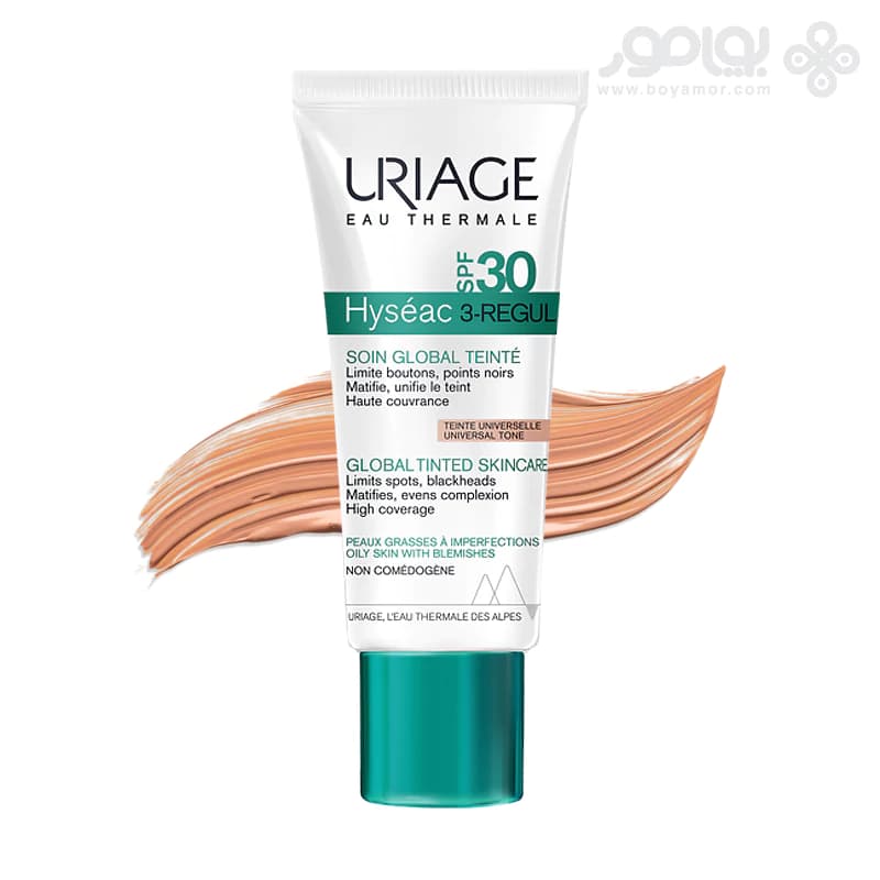 کرم ضد آفتاب ضد جوش رنگی اوریاژ هیسه اک مدل 3REGUL SPF30 — تصویر ۲