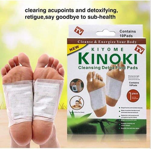 پد دفع سموم بدن کینوکی ده عددی Kinoki | اصل ژاپن (ضمانت اصالت ۱۰۰٪)