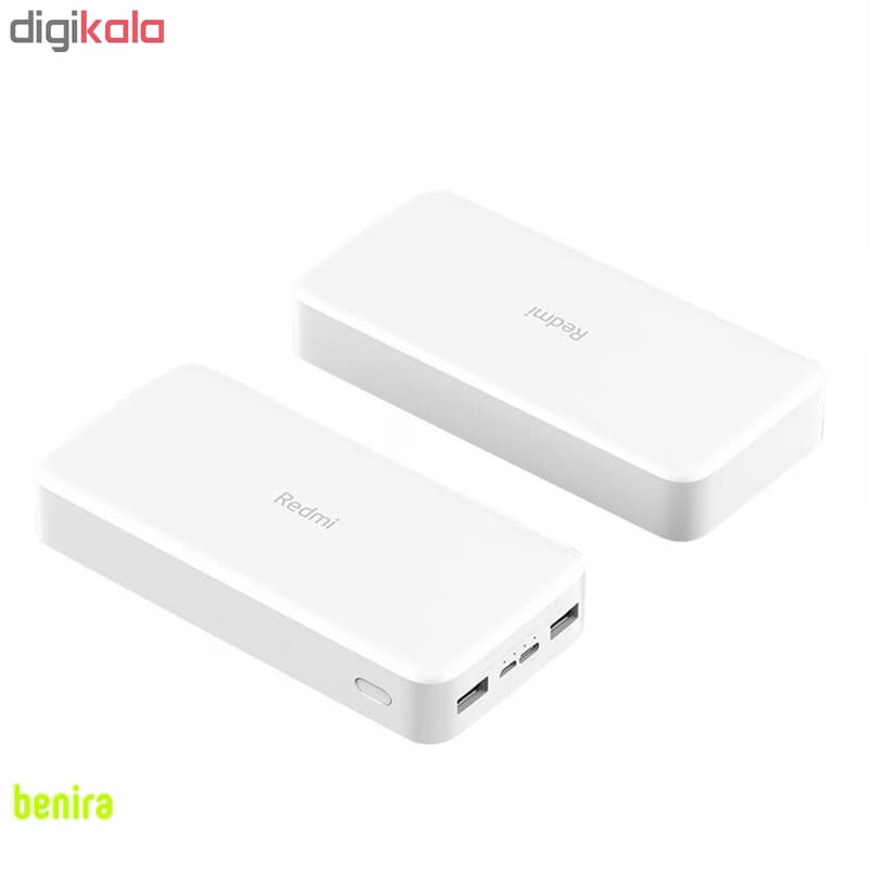 پاوربانک 18 وات شیائومی مدل Redmi ظرفیت 20000 میلیآمپرساعت — تصویر ۷