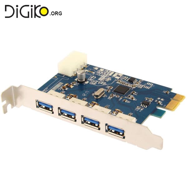 کارت ۴ پورتPCI EXPRESS USB 3 اینترنال