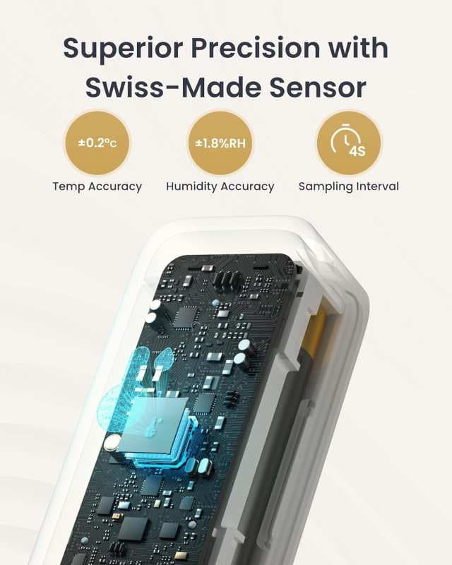 دماسنج و رطوبت سنج داخلی و خارجی SwitchBot IP65 بی‌سیم، — تصویر ۴