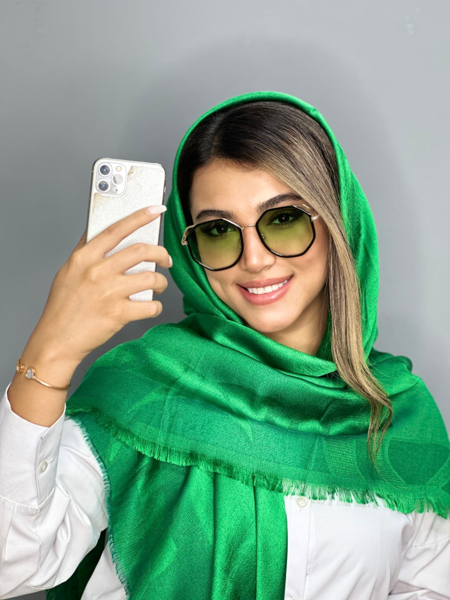 عينك آفتابي اورجينال PRADA پرادا زنانه سبز يخي ترند يووي ٤٠٠ — تصویر ۷