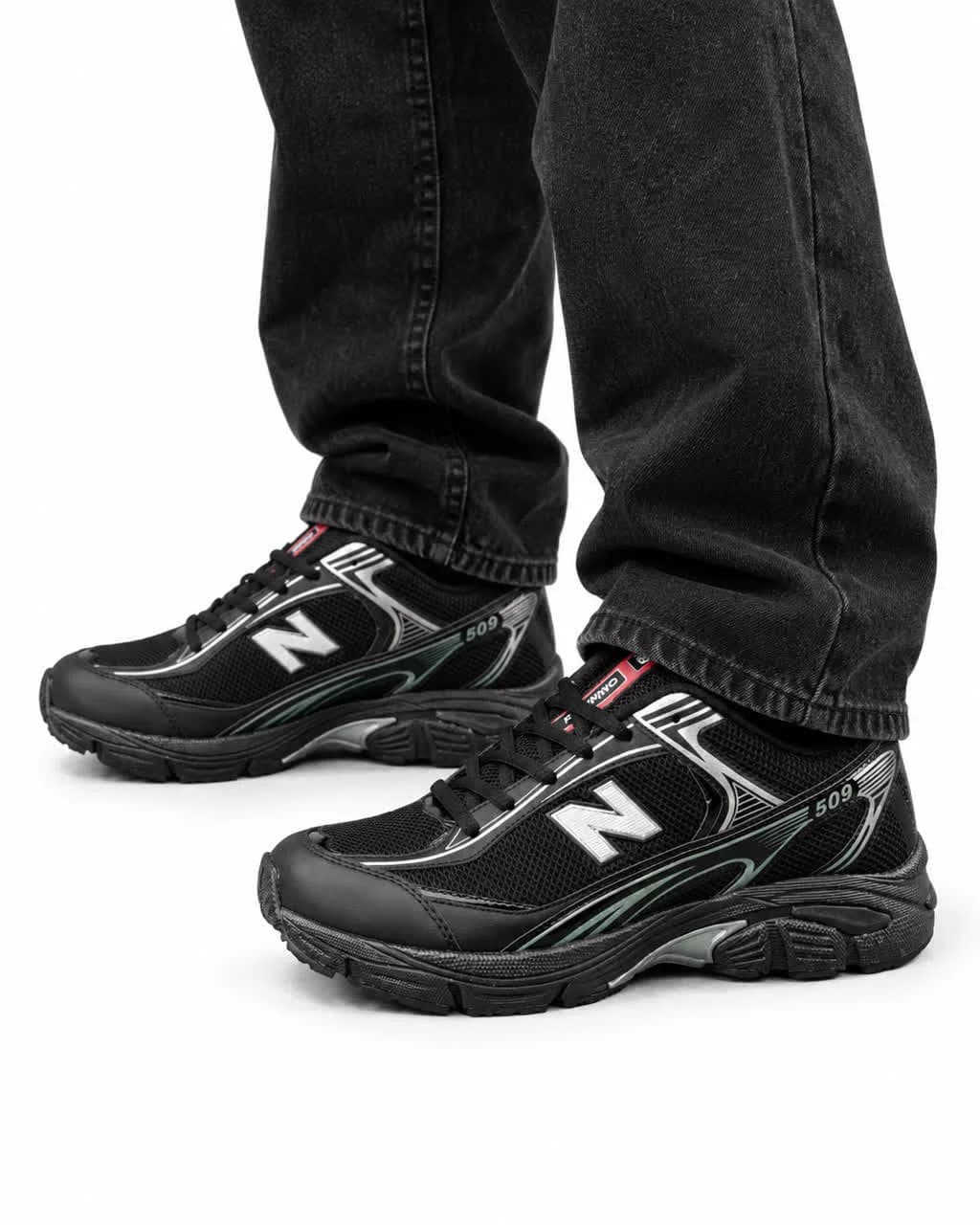 کتونی بزرگ پا مدل نیوبالانس 509 مشکی تمام New Balance509 — تصویر ۲