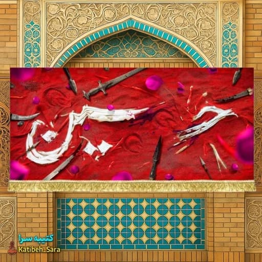 کتیبه مخمل دکور امام حسین(ع)