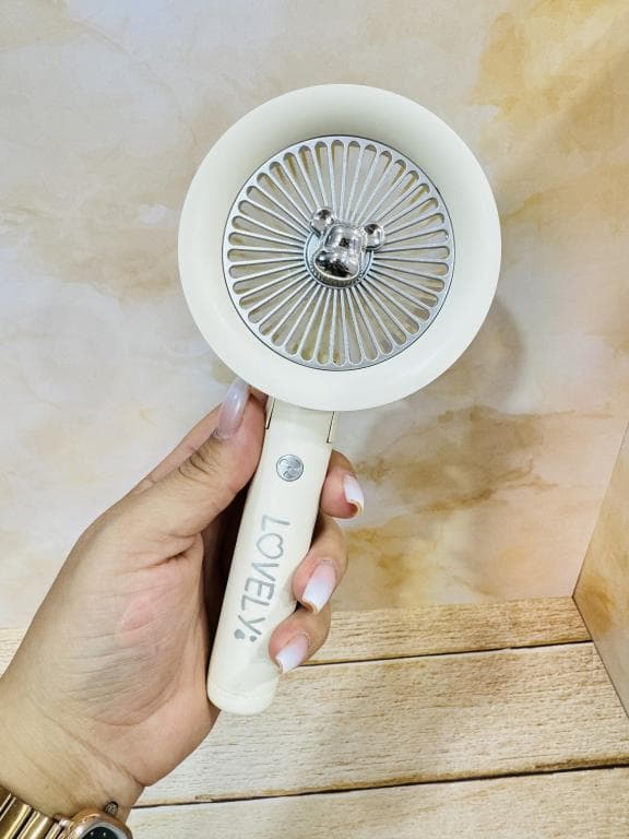 مینی فن پنکه شارژی تاشو طرح تدی خرسی کد 2384 — تصویر ۲
