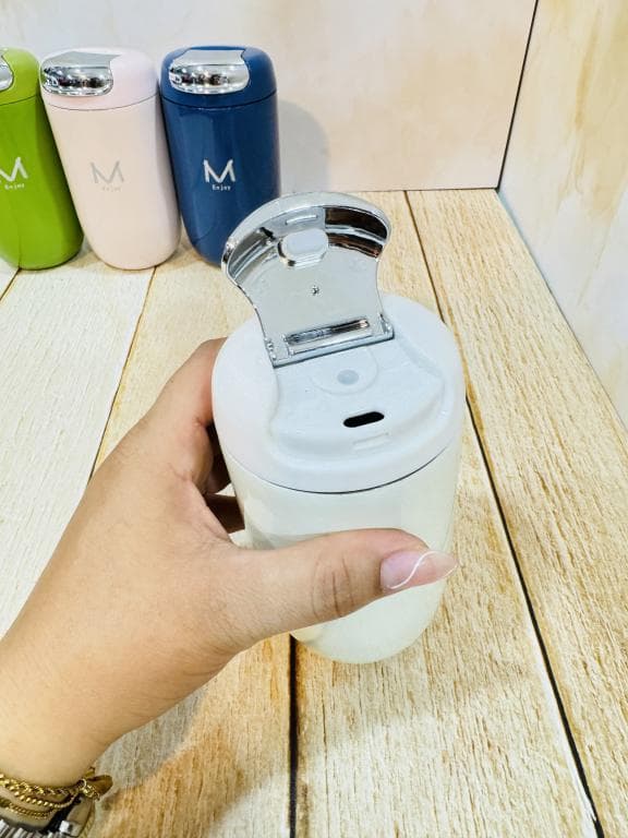 مینی فلاسک استیل رنگی برند M ENJOY کد 2302 — تصویر ۳