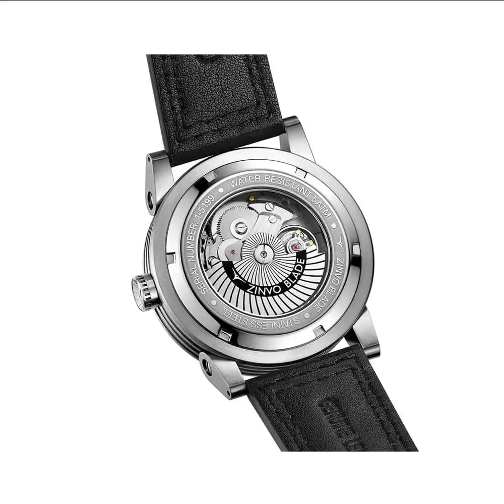 ساعت مردانه زینوو اتوماتیک مدل BLADE SILVER BLACK — تصویر ۲