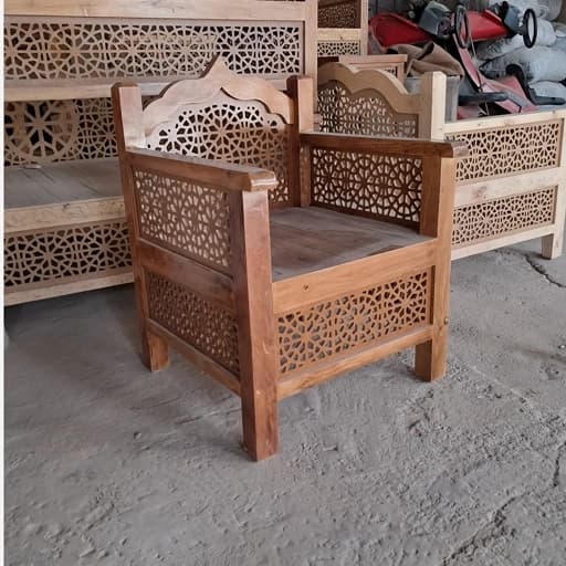 مبل سنتی بدون منبت مبلمان فرنا مدل 1128100