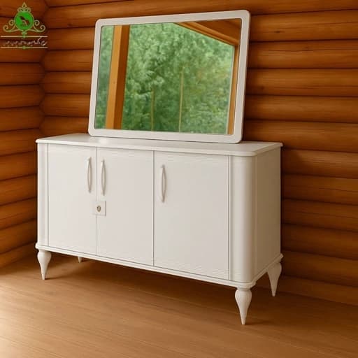 آینه و کنسول MDF وکیوم مدل کارینا مبلمان فرنا مدل 1134595