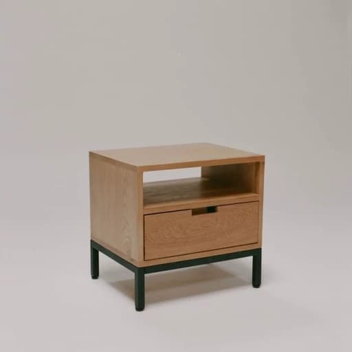 میز پای تختی چوب کاج مبلمان فرنا مدل 1134573