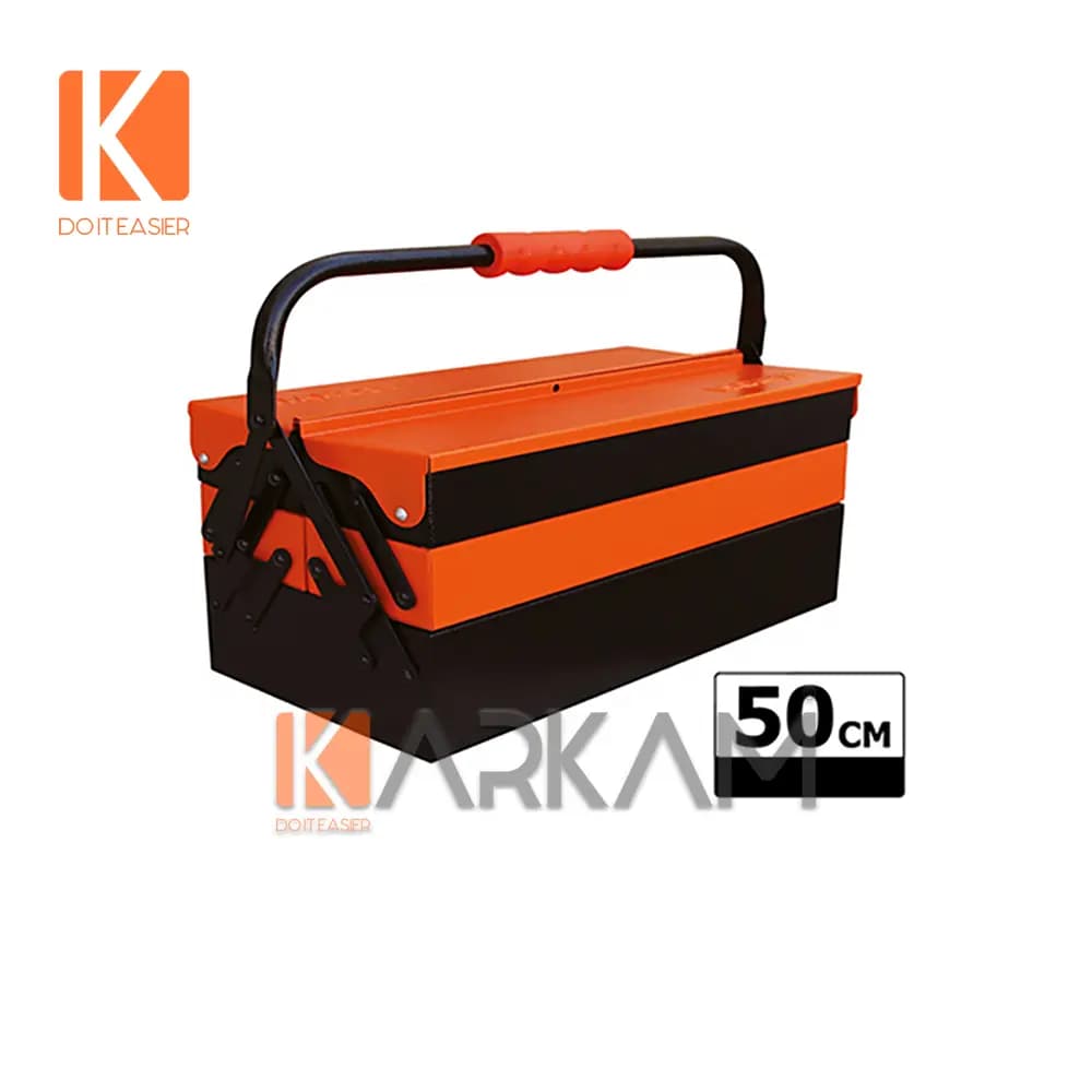 جعبه ابزار فلزی 50 سانتی 2 طبقه 502 اتوماتیک تانوس