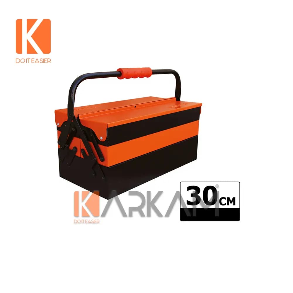 جعبه ابزار فلزی 30 سانتی 2 طبقه 302 MAX تانوس