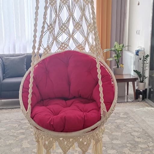 تاب مکرومه ای ریلکسی کار شده مبلمان فرنا مدل 1128044