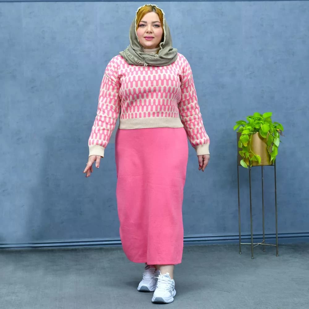 ست پلیور و دامن دخترانه کد 27469 — تصویر ۸