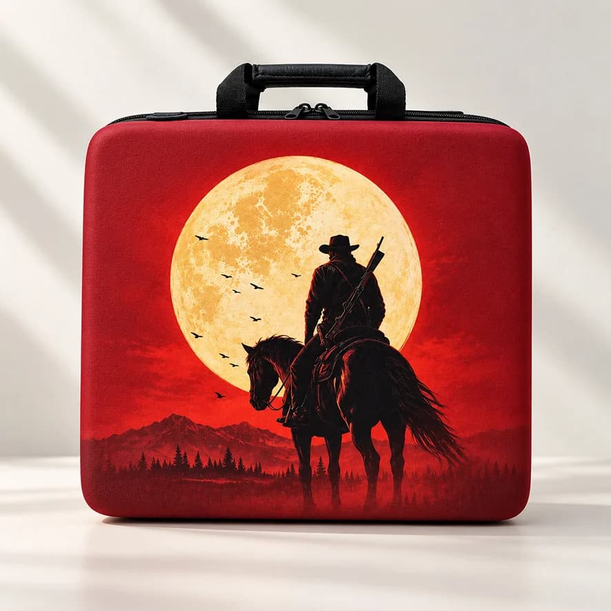 کیف PS4 Slim و PS4 Pro طرح Red Dead Redemption 2