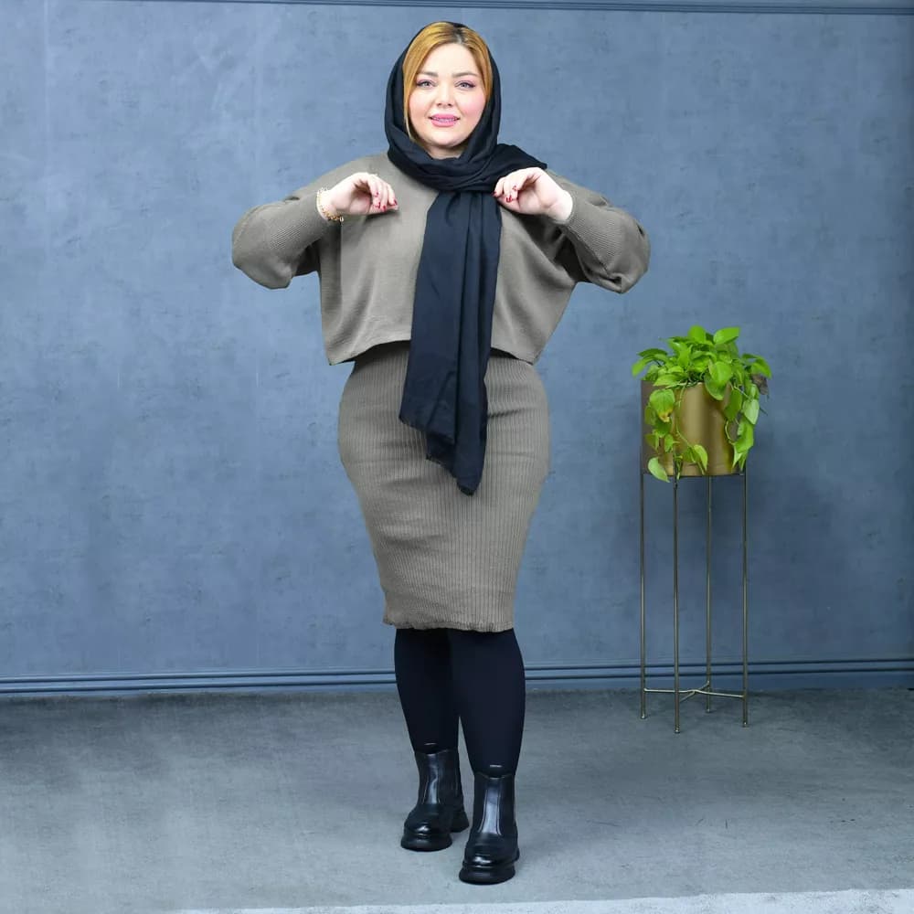 ست کراپ و سارافون دخترانه کد 27541 — تصویر ۳