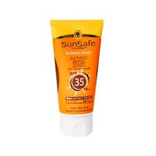 کرم ضد آفتاب رنگی فاقد چربی سان سیف SPF35