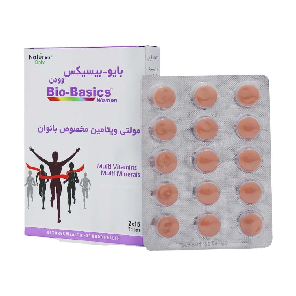 قرص مولتی ویتامین بایوبیسیکس نیچرز اونلی مخصوص بانوان — تصویر ۲