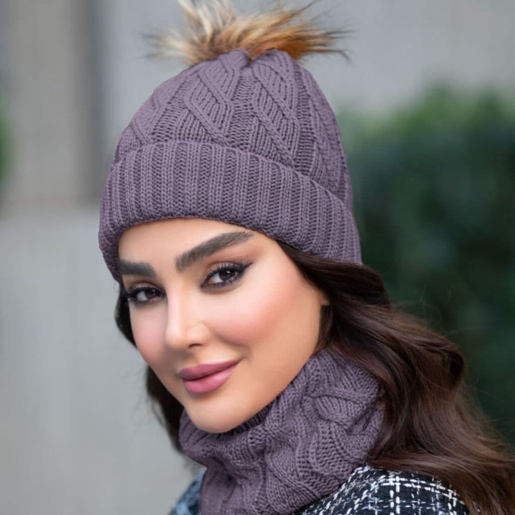 ست شال و کلاه مدل یگانه2