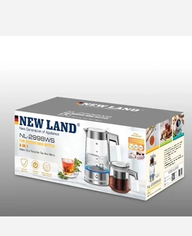 چای ساز روهمی سفید نیولند NL2998WS — تصویر ۲
