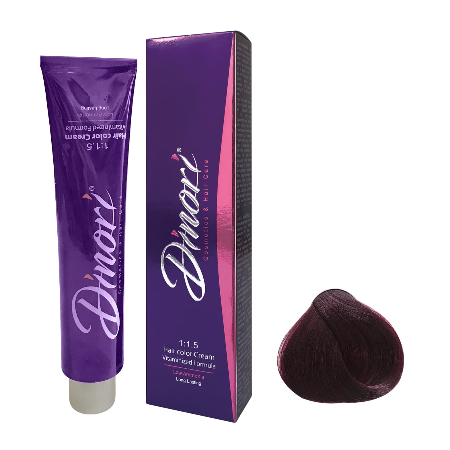 رنگ مو دینوری شماره 6.20 (VIOLET) حجم 100ml رنگ بنفش روشن