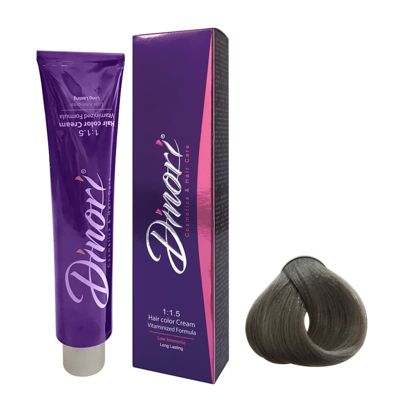 رنگ مو دینوری شماره 7.2 (SMOKY) حجم 100ml رنگ بلوند دودی متوسط