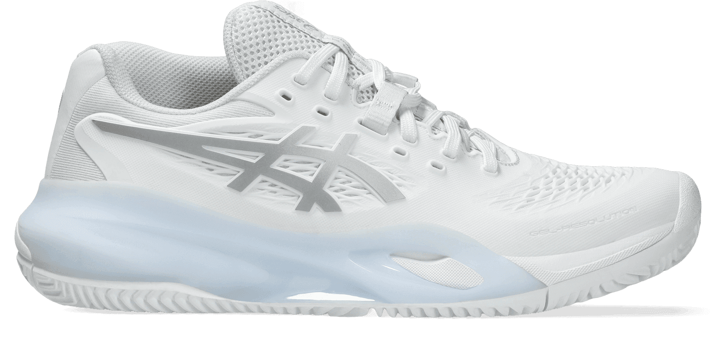 کفش تنیس زنانه اسیکس – Asics GEL-RESOLUTION X CLAY – سفید/نقرابی — تصویر ۸