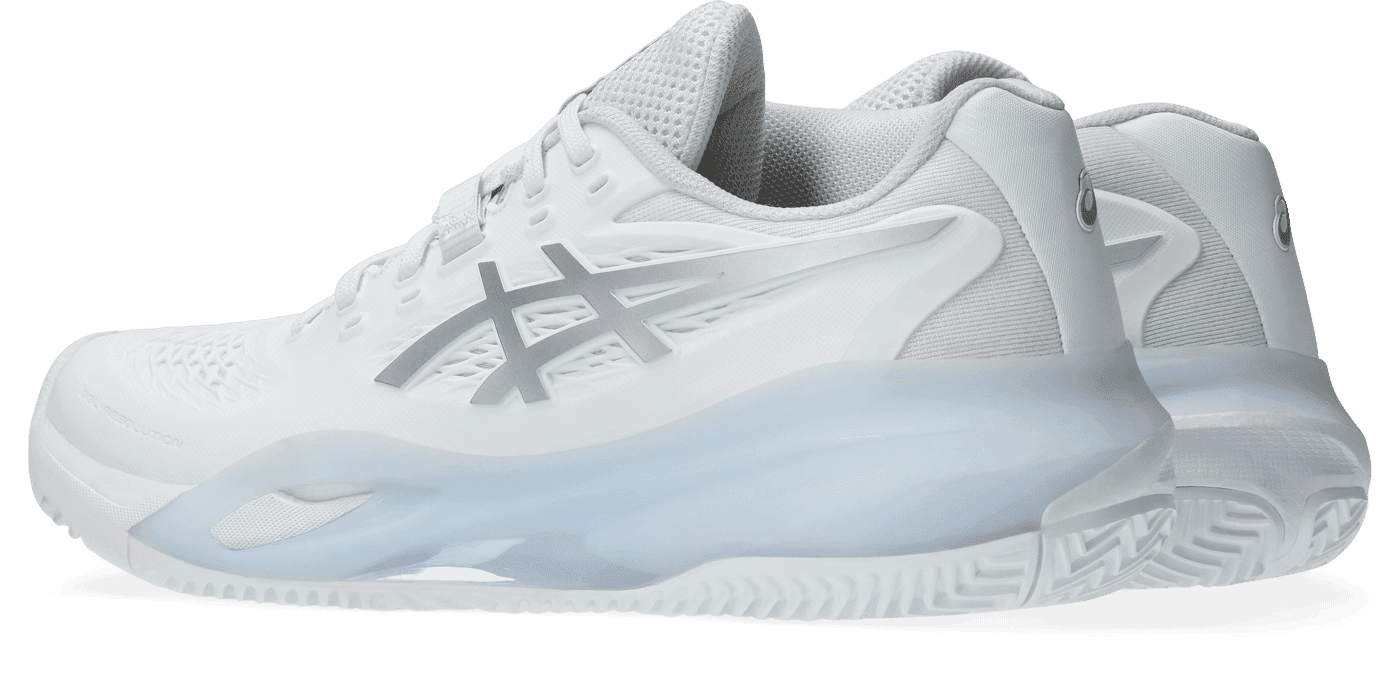 کفش تنیس زنانه اسیکس – Asics GEL-RESOLUTION X CLAY – سفید/نقرابی — تصویر ۳
