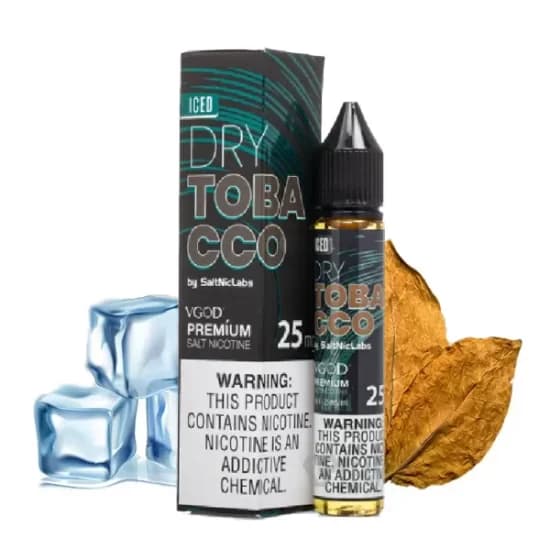 سالت نیکوتین درای توباکو یخ ویگاد | VGOD ICED Dry Tobacco SaltNic — تصویر ۳