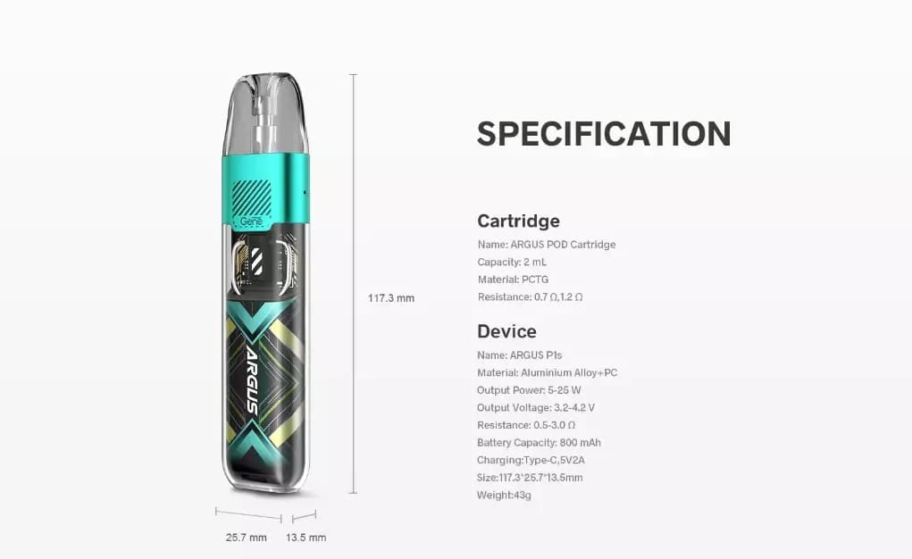 پاد آرگاس پی 1 اس ووپو | VOOPOO ARGUS P1S 20W — تصویر ۷
