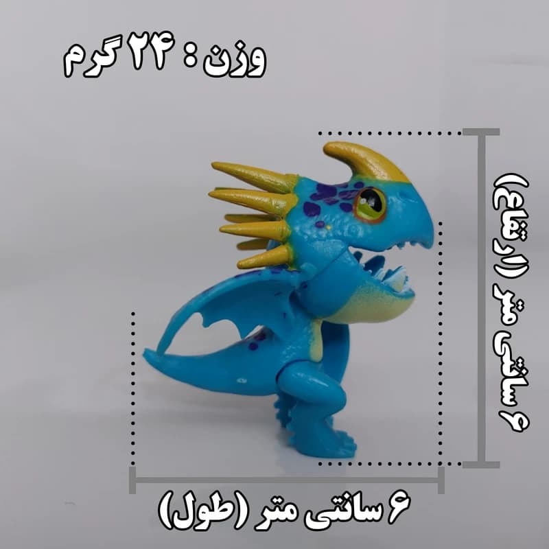 فیگور مدل اژدها سواران طرح طوفان کد D164 — تصویر ۴