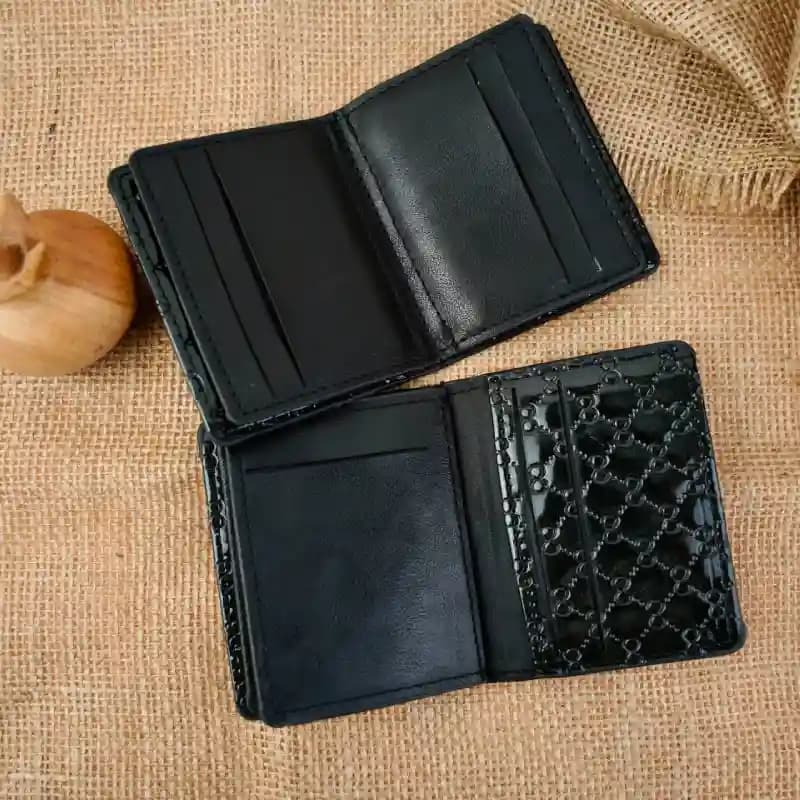 کیف پول کتابی ورنی داغی مارک 3-33 — تصویر ۳