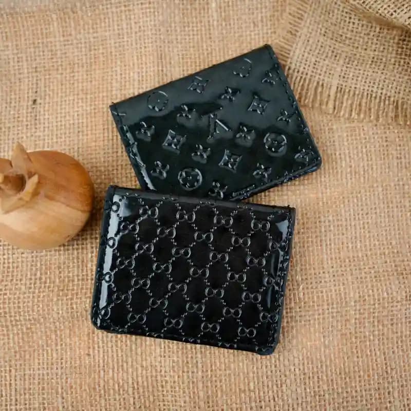 کیف پول کتابی ورنی داغی مارک 3-33