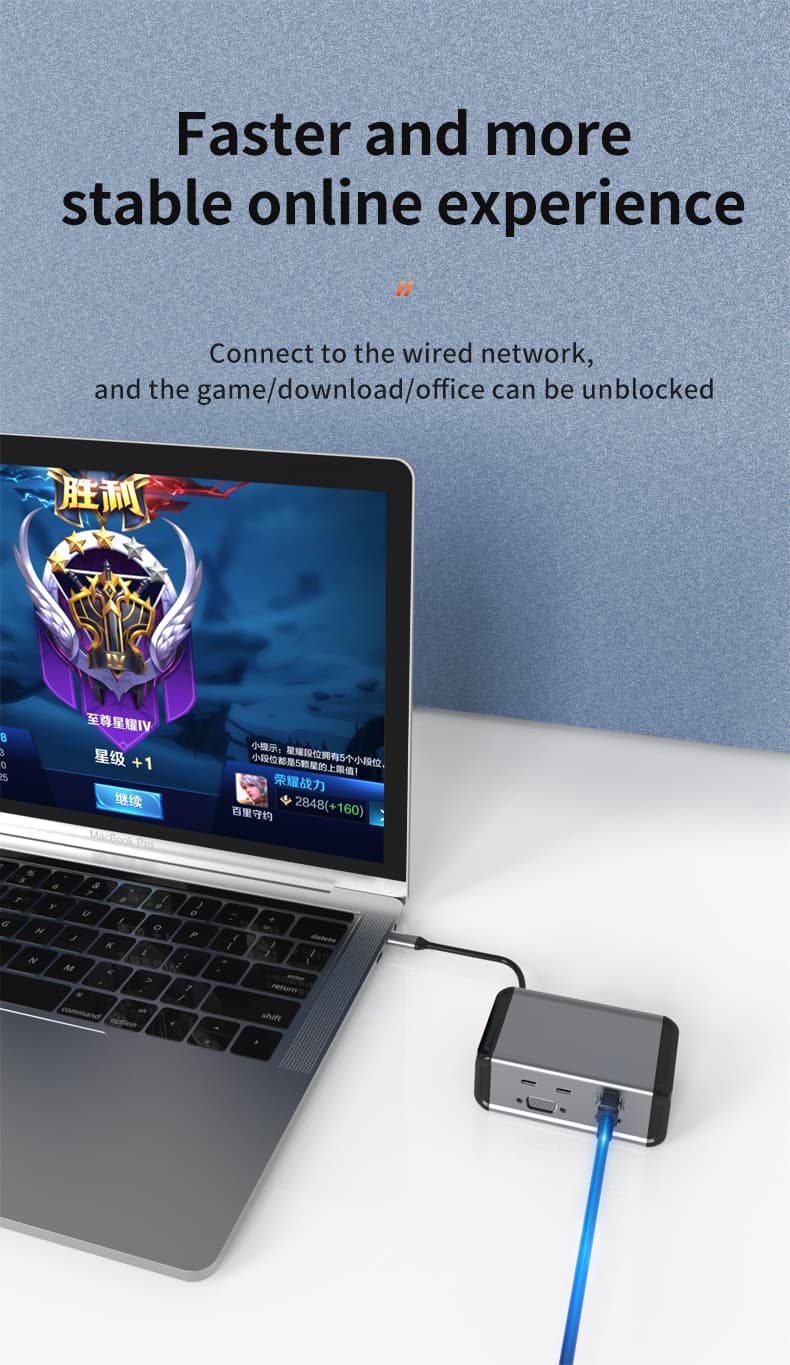 هاب و مبدل Type-C AGW 12 Port مدل Desktop Docking — تصویر ۵