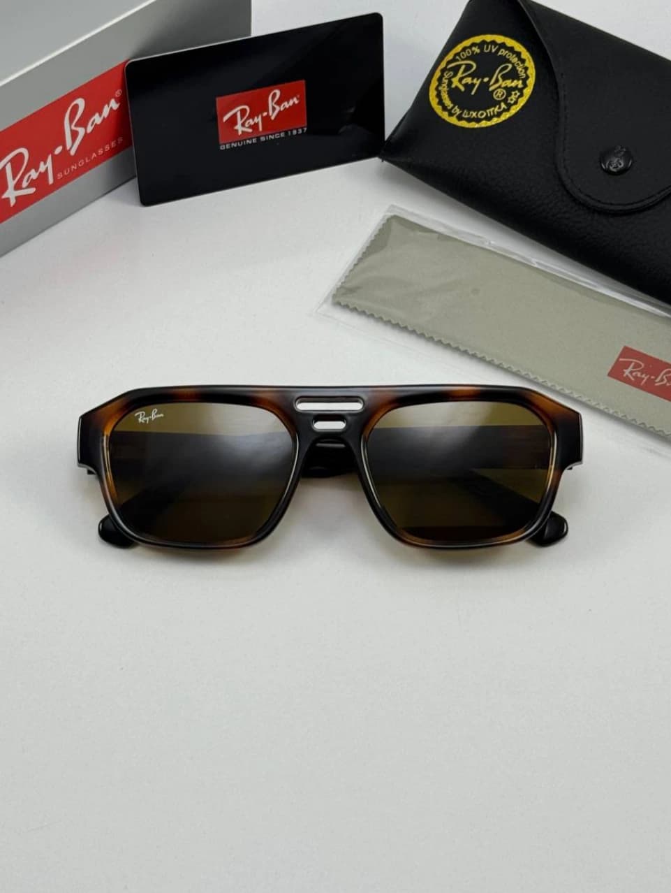 عینک ریبن هاوانا قهوه‌ای rayban rb-4397 — تصویر ۳